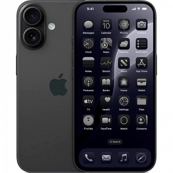 Смартфон Apple iPhone 16 Plus 128 ГБ чёрный